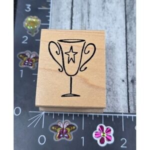 Great Impressions Trophy Award C335 Rubber Stamp Wood #P118